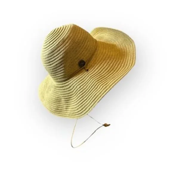 Disney Aulani Hawaii Women's Straw Floppy Sun Hat - Picture 2 of 6